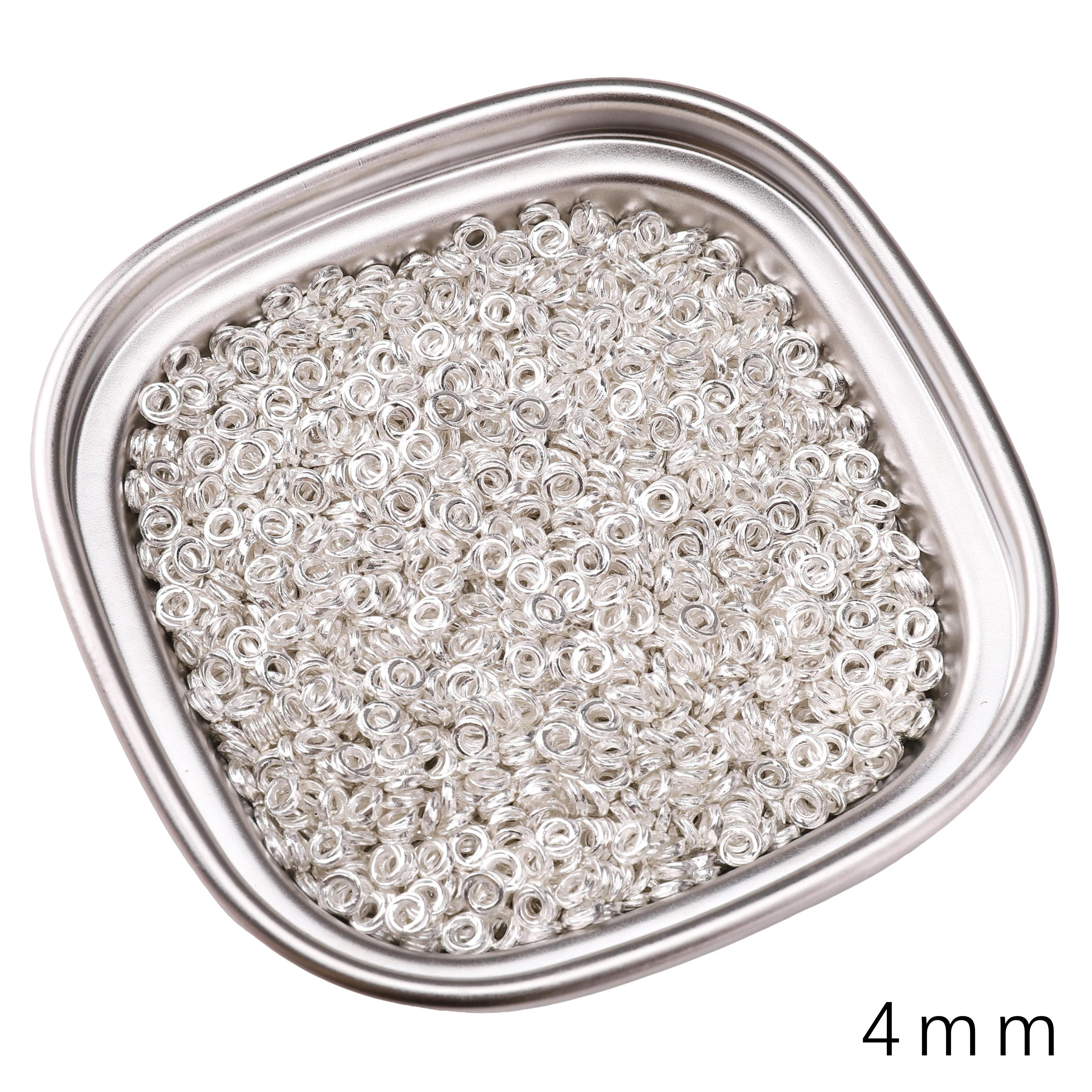 

Alloy Broken Silver Bead Series Accessories Charms Pendant For Jewelry Making DIY Earring Necklace Bracelet 4mm 25pcs
