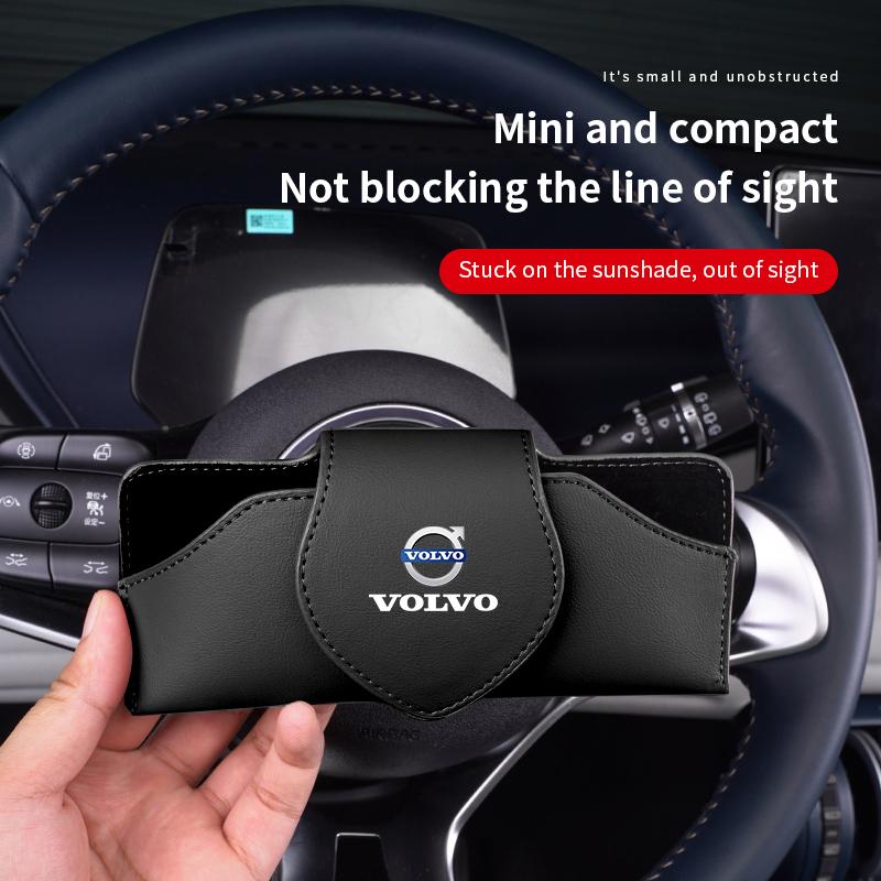 Car Glasses Case Auto Sun Visor Holder Sunglasses Clip For Volvo XC-Classic V60 V40 XC90 S60 XC60 V70 S90 XC40 V90 C40 S40 S80L