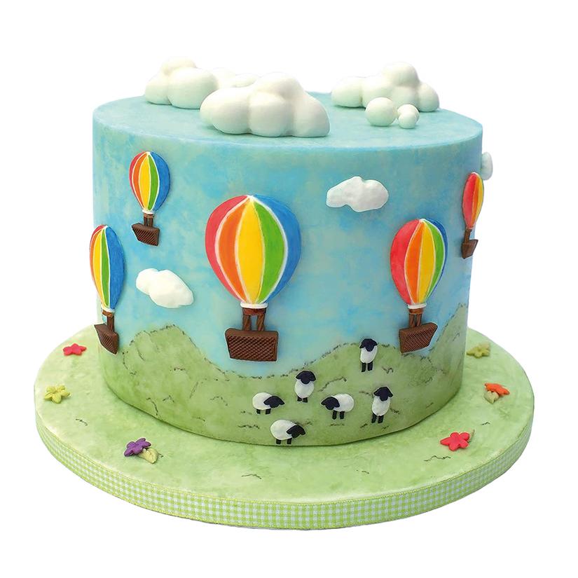 Air Balloon Silicone Mold Sugarcraft Cupcake Baking Mold Fondant Cake Decorating Tools