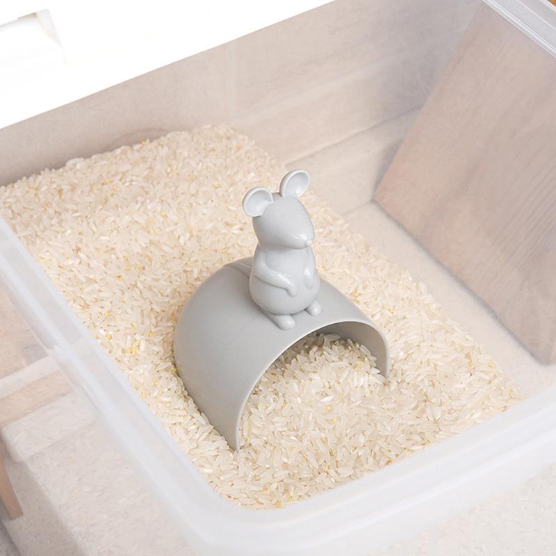1Pc Maus Form Reis Löffel Pp Reis Löffel Messung Reis Scoop Grob Körner Kleine Schaufel Küche Werkzeuge