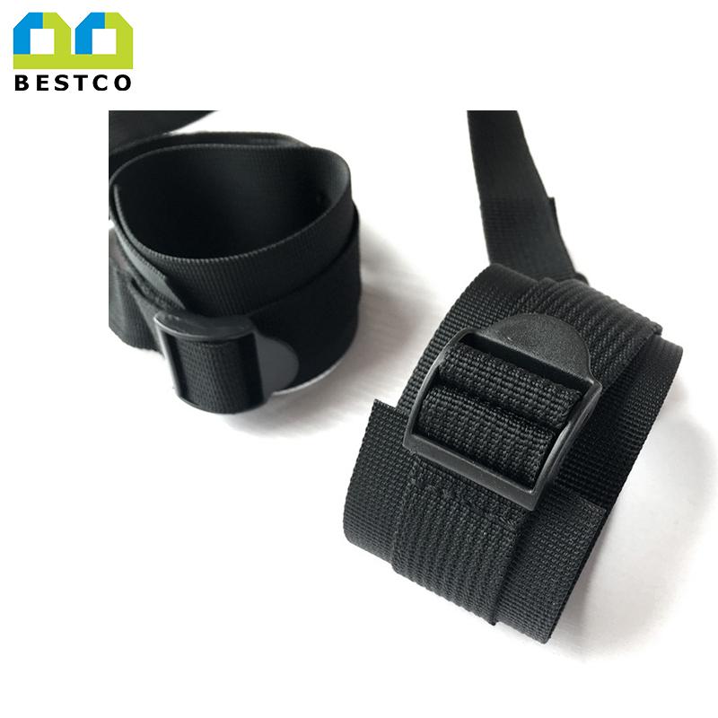 BESTCO 18+ Under Bed Restraints Wrist to Leg Cuffs Slave Fetish BDSM Bondage HandCuffs Adult Sex Toys For Couples Games