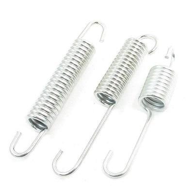 X Autohaux 3 In 1 Ring Metal Motorcycle Kickstand Spring Silver Tone  Stand Spring 3/6pcs For Motorcycle Replacement Accessories