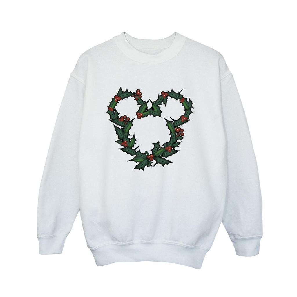 Disney Boys Mickey Mouse Wreath Sweatshirt