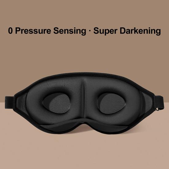 3D Contoured Sleep Mask Breathable Eye Cover with Zero Pressure Design Ultimate Light-blocking Deep Sleep Eye Mask for Daytime Naps And Travel