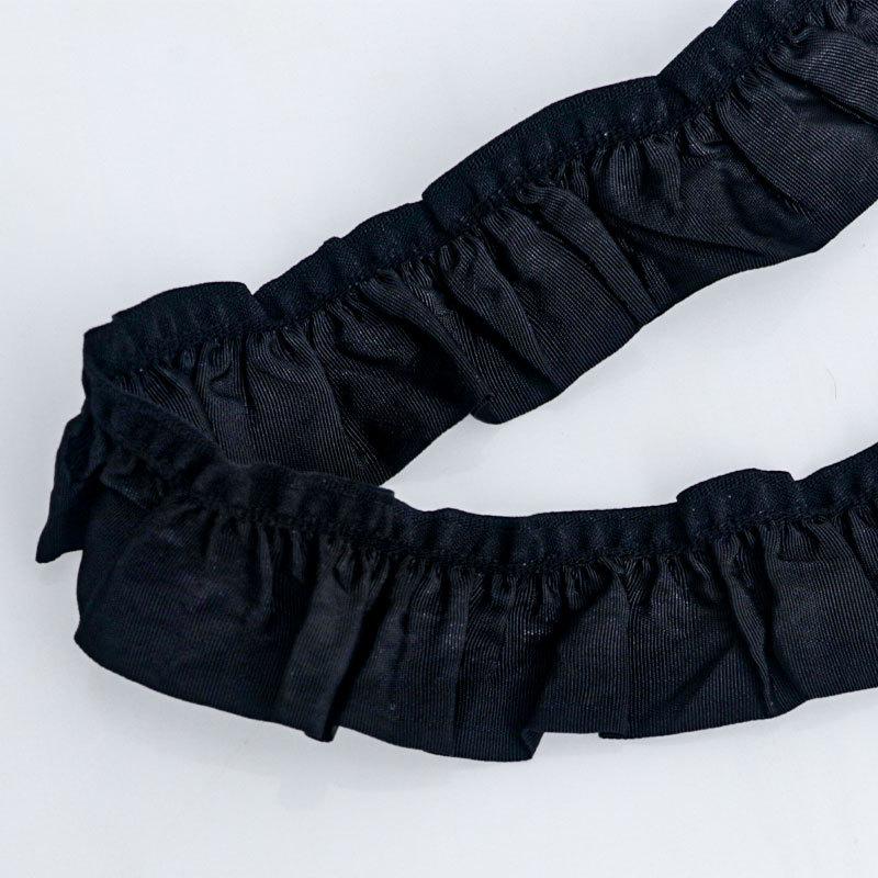 

Романтичная и уютная ручная работа 2,5 см односторонняя полупрозрачная грибовидная эластичная гофрированная лента ручная работа своими руками край юбки кукольная одежда аксессуары кружево 2.5cm*10 yards