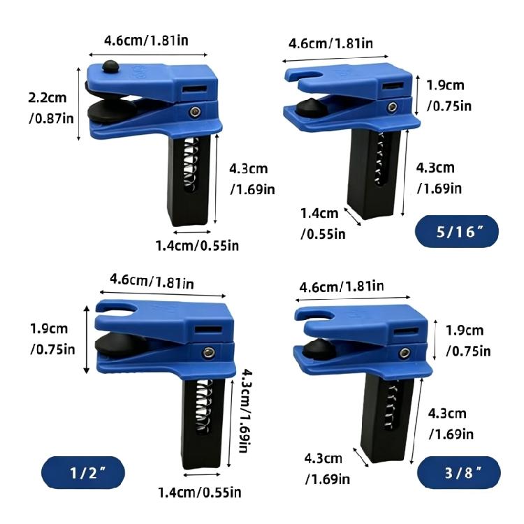 Quick Install Brake Tube Holders Set For 3/8”, 5/16”, 1/2” Banjo Car Brake Oil Line Plugs Tool Universal