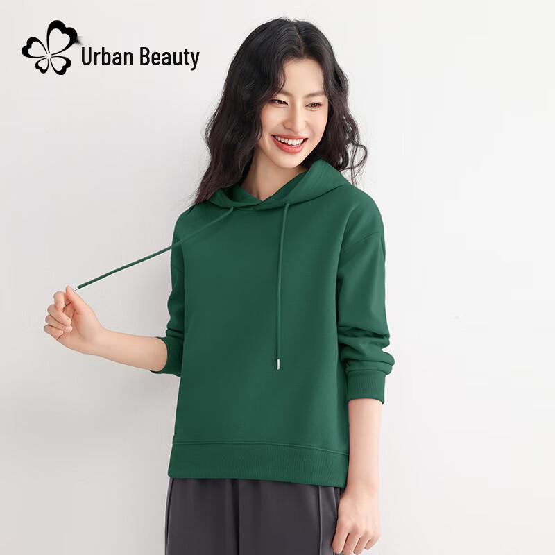 Women's American Style Loose Hooded Sweatshirt