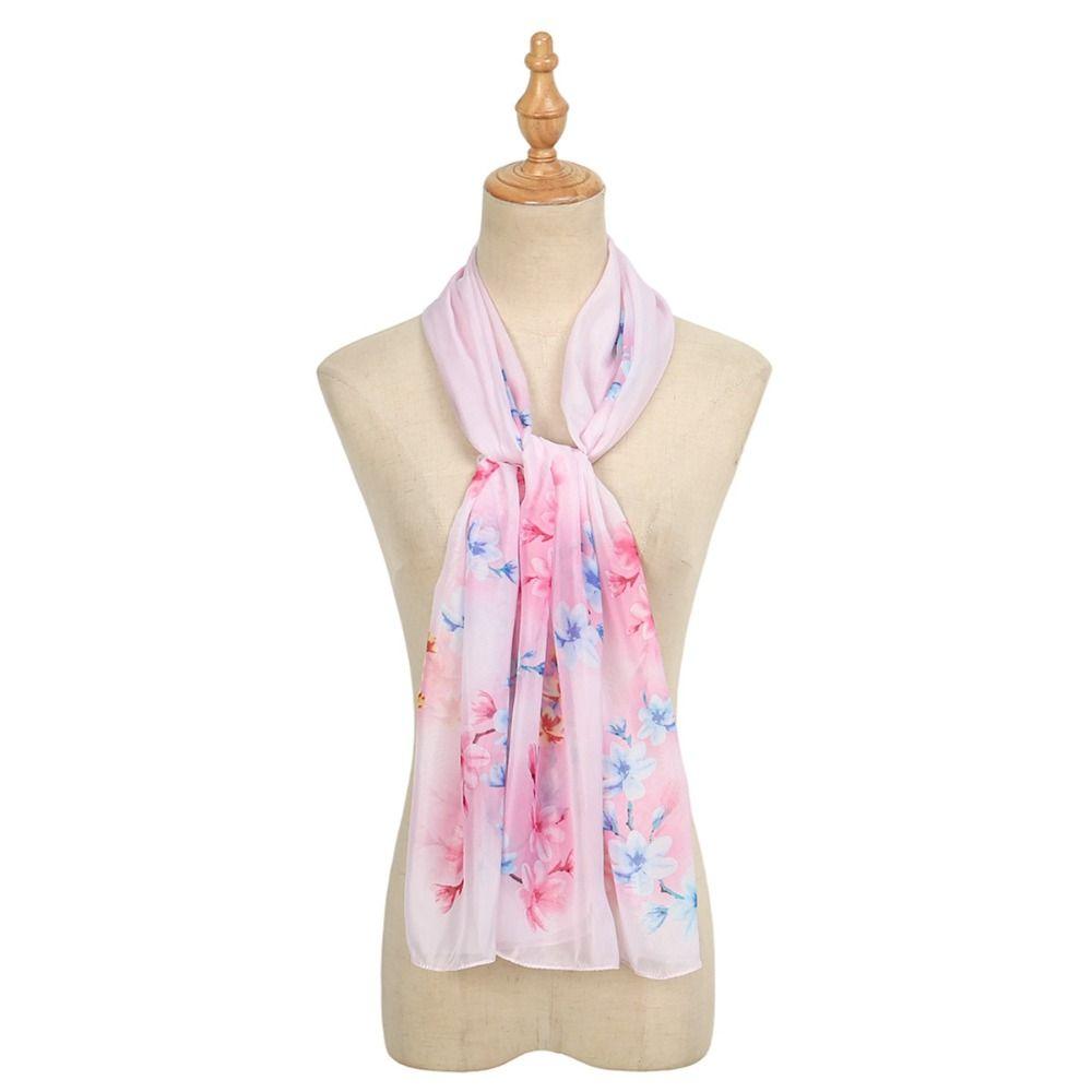 Print Silk Scarf Vintage Headkercheif Hijab Foulard Bandana New Neck Tie Shawl Wraps Women