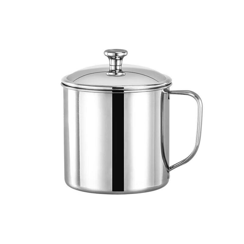 ZHOUYUEHENGSHENG 304 Stainless Steel Mug with Handle and Lid