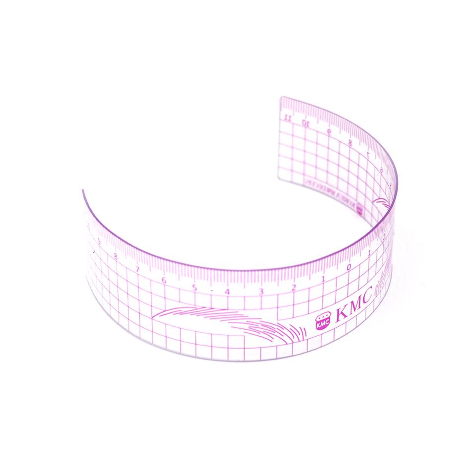 Korean Style Permanent Makeup Eyebrow Ruler: Standard Positioning Tool for Even Brow Shading and Tattoo Measurements