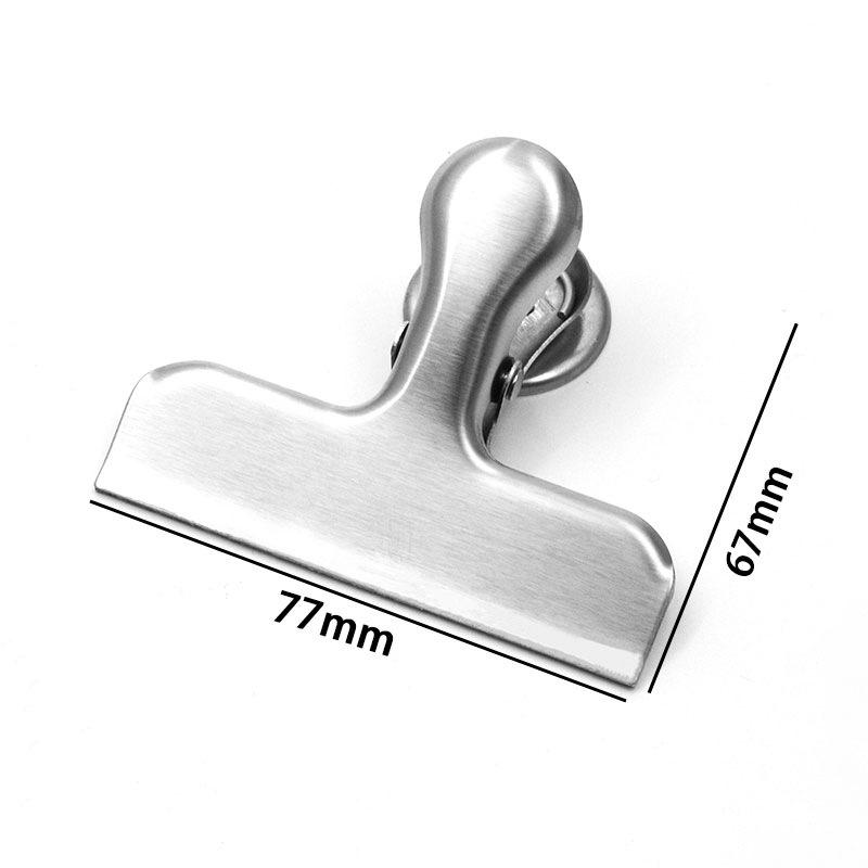 T-Shaped Stainless Steel Magnetic Food Sealing Clip Silver