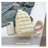 White Plaid Puff Shoulder Bag - Trendy, Versatile, and Cute for 2026