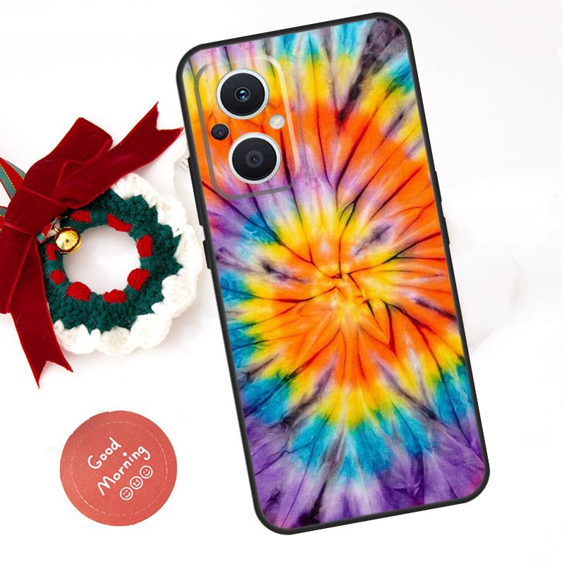 Rainbow Spiral Tie Dye Funda For OPPO Reno 14 F 13F 12F 11F 10 11 12 13 Pro 7 8 Lite OPPO Find X5 X6 X8 X9 Pro Case