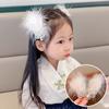 Children's butterfly feather fairy hairpin girl performance Hanfu side clip princess hairpin little girl headdress