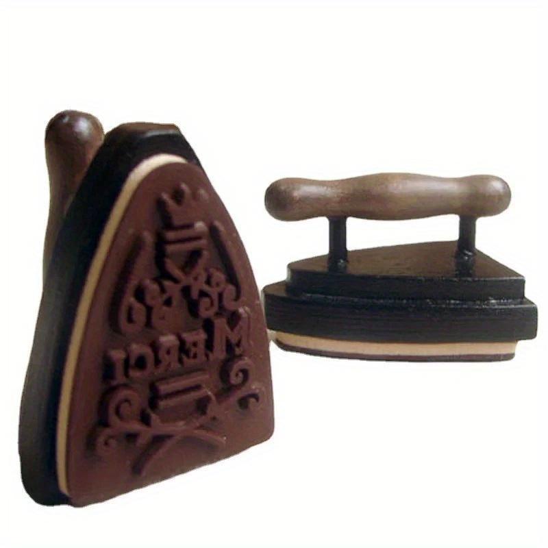 French Wood Stamp Thank You Iron Shape Stationery DIY Scrapbook Diary Decoration Rubber Stamps Handmade Craft, Novelty Ite