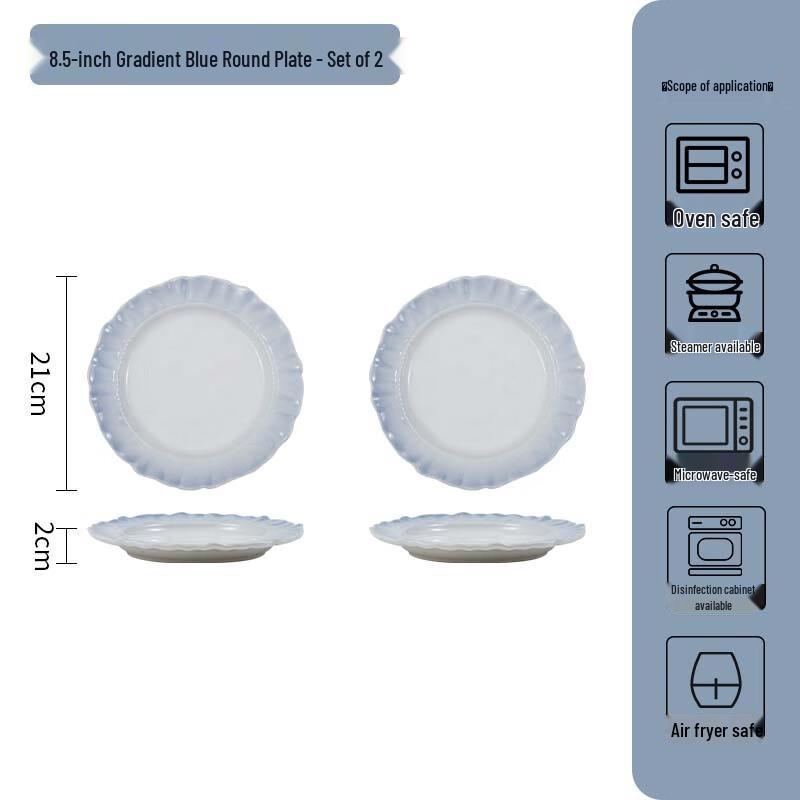 WJ Ceramic Dinnerware 8.5 inches