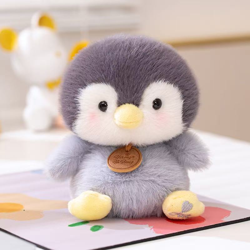 Panda Dinosaur Elephant Penguin Cartoon Animal Sitting Plush Pendant Doll