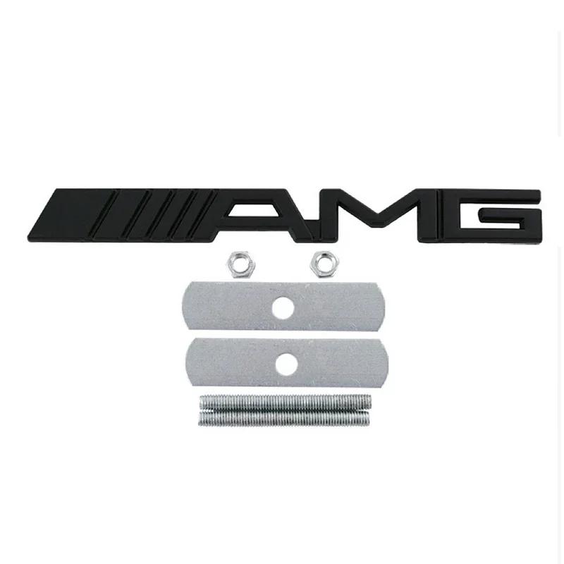 

C200 E200 For Mercedes Benz Car Rear Trunk Badge Decal Front Grille Emblem Accessories for Mercedes Benz AMG W204 W205 W210 W211 чёрный