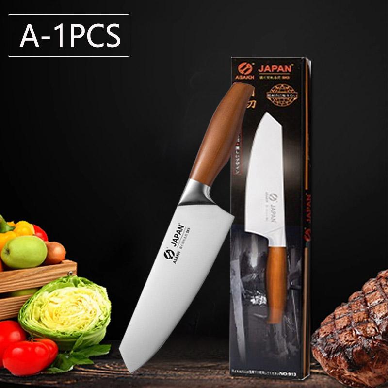 WXCOO Professional Japanese Kitchen Knife Fruit Peeler Utility Knife Stainless Steel Fish Fillet Knife Meat Cleaver Cooking Tool