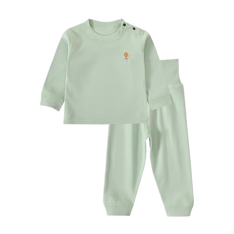 JOYNCLEON Kids  Thermal Fleece High-Waist Underwear Set 90