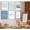 Coastal Christian Bible Canvas Wall Art Bible Verses Paintings Pictures Wall Decor Preppy Religion Aesthetics Poster Printing Artwork For Living Room