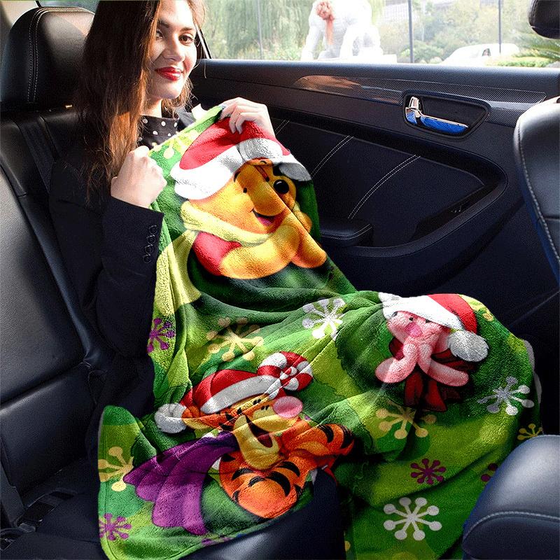 1pc Winnie The Pooh Printing Blanket - Soft, All-Season Throw for Office Blanket | Personalized Gift