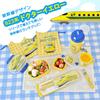 Shinkansen Lunch Box Set 360ml with Side Lock for Made In Japan 3-Piece (Doctor Yellow) (Divided/Microwave Safe) Easy-Open (Lunch Box/Chopsticks,