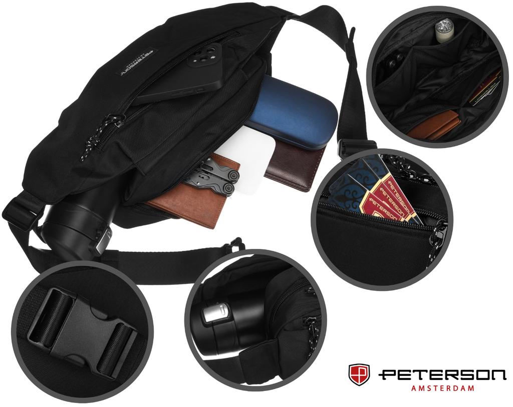 PTN SN-YG-02-6195 Black Waist Bag