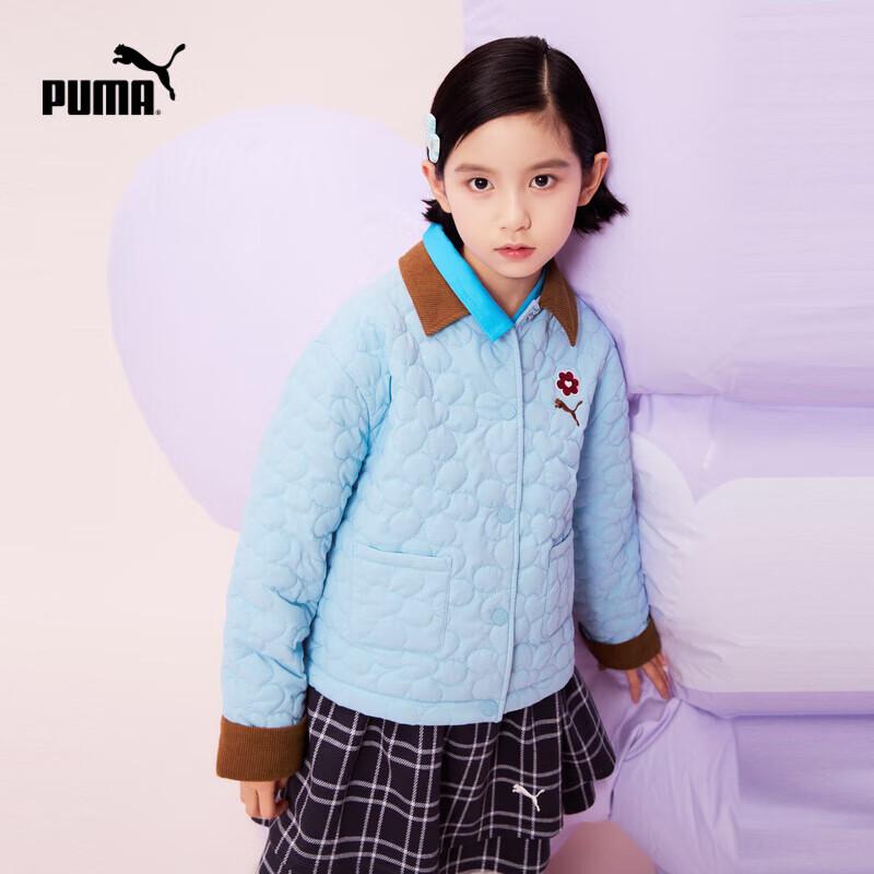 Puma Kids Girls Winter Colorblock Padded Jacket 120cm