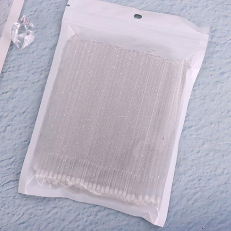 Lot de 100 micro-brosses jetables pour mascara, applicateur pour enlever les cils, micro-brosses pour extensions de cils, pinceaux de maquillage