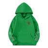 Kinder Langarm Lockerer Pullover Buchstabenaufdruck Kordelzug Kapuzen-Sweatshirt