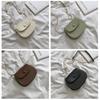 Mini Crossbody Bag Female Fashion Small Fresh Half-circle Saddle Bag Versatile Ins Single Shoulder Chain Bag Women Girls Cute Bag