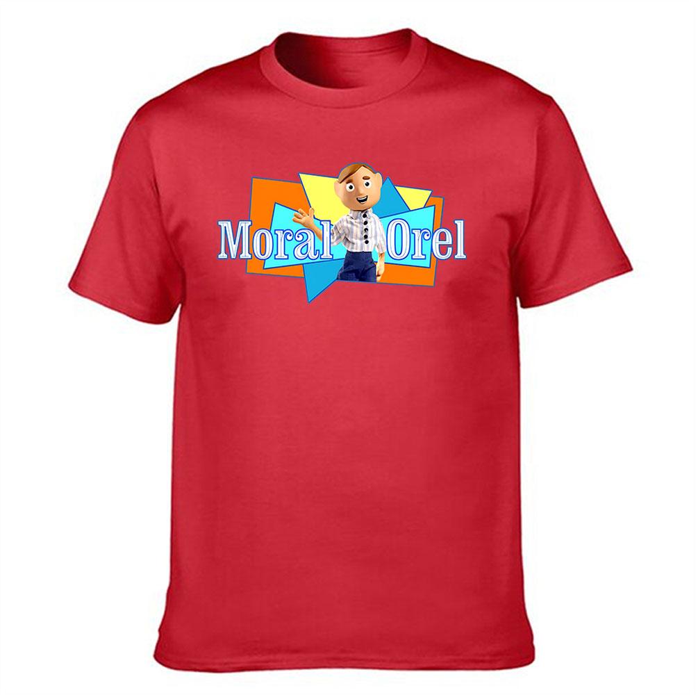 Unisexs Cotton TShirt Moral Orel Graphic Print Casual Short Sleeve Tee for Animation Fans