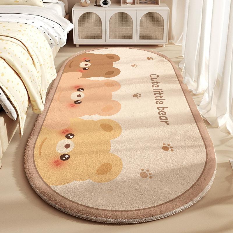 Cartoon Carpet Bedroom Bedside Carpet Children's Room Dirt Resistant and Non Slip Thick Floor Mat