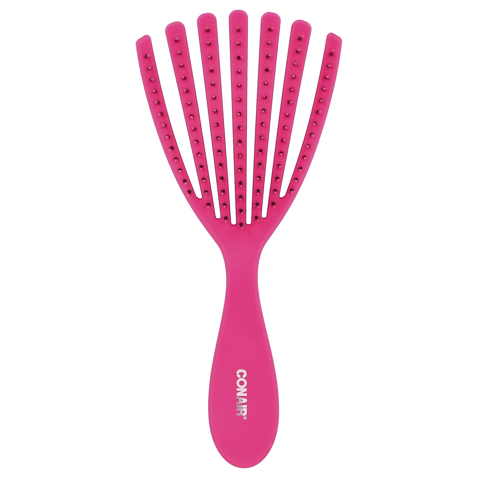 

Conair, Detangular Deight™ Hair Brush, for Curly and Wavy Hair, Pink, 1 Brush