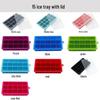 Silicone Ice Cube Tray with Lid - 15 & 24-Grid Mold for Drinks