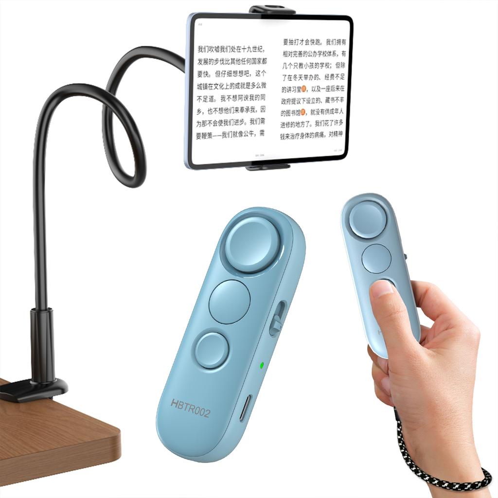 Remote Control Hands-Free EBook Reading Page Turner Remote Clicker Multifunctional Camera Video Record Remote Trigger Flips Page