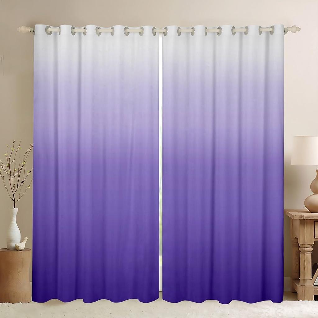 Gradient Window Curtain Ombre Curtains Panels Polyester Treatments Drapes Adults Teen Bedroom Living Room Blackout For Sitting Made Of