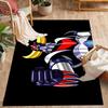 Goldorak robot Themed Anti-Slip Rugs - Polyester Home Decor, Suitable for Bedrooms, Living Rooms, Doorways, Studios, and Decorations