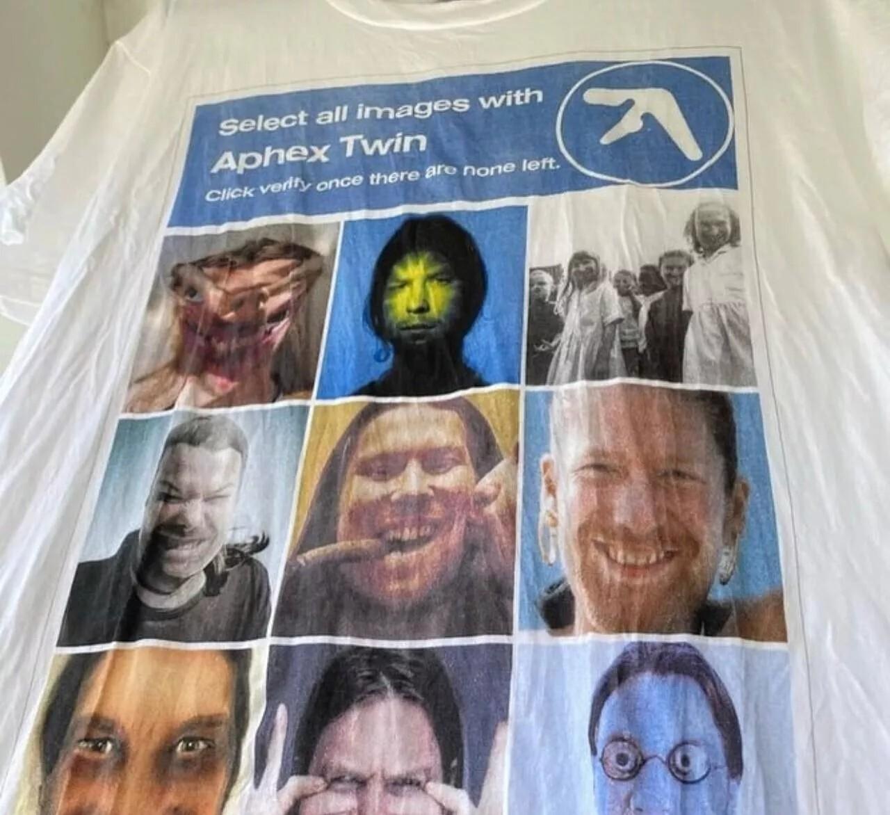 Aphex Twin Shirt Aphex Twin White Cotton T-shirt Unisex Men Women S-5XL XXXXL