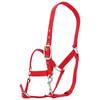 Briglia per Cavallo Regolabile Colore Rosso Ispessito 6mm Cavezza di Controllo Accessori per Equitazione