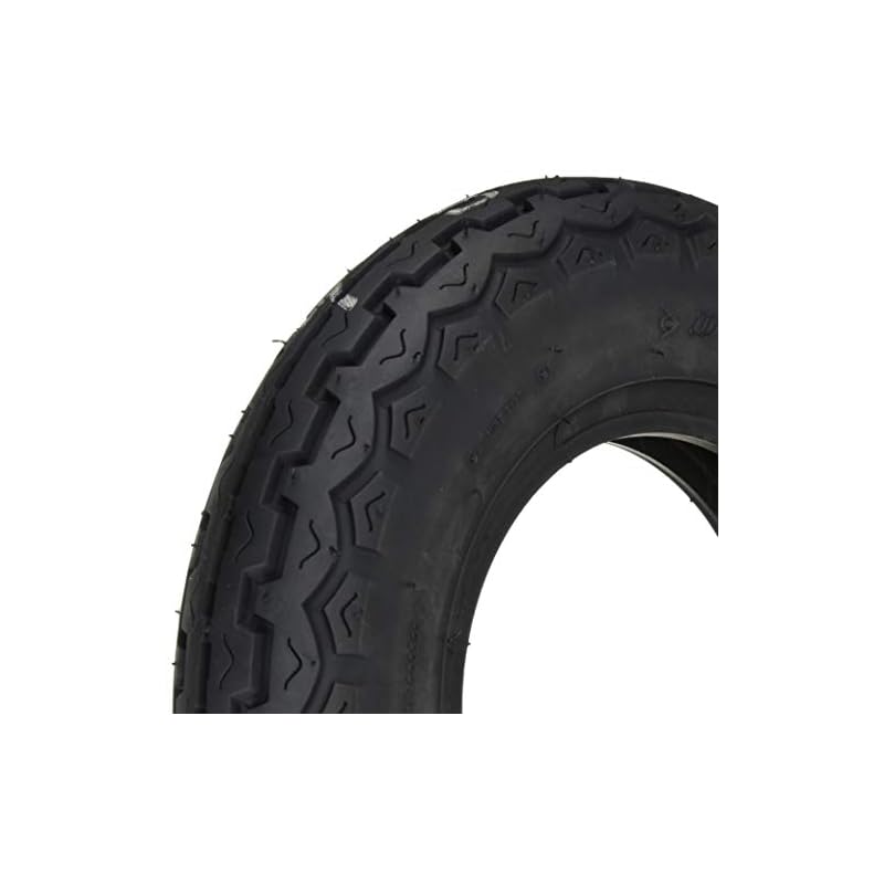 DUNLOP TT100 Motorcycle Tire, Front and Rear Use, 3.50-8 (4PR) 46J, Tube Type (WT), 256289, for Two-Wheeler Motorcycles