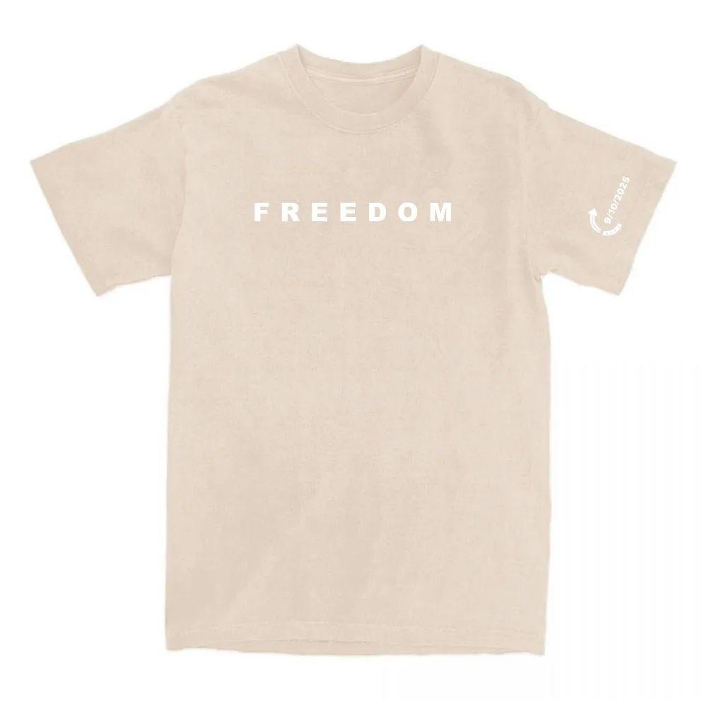 American Charlie Kirk T-shirt Freedom Tee Fashion Cotton Loose Men Women T Shirts Casual O-neck Letter Printing Clothing Unisex