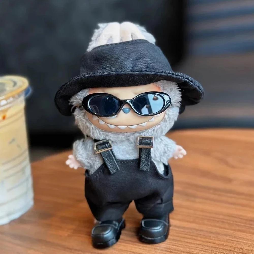 Ochelari de Soare Ovali Mici Labubu Fashion Ochelari de Plastic Transparenți pentru Păpușă Mini de Pluș din Bumbac Idol Kpop Accesorii Ochelari de Soare