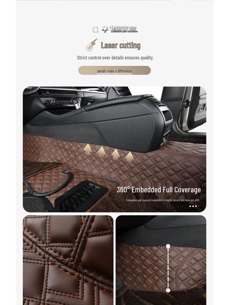 360° Maßgeschneiderte Ledermatten für Haval H6 & Geely Xingyuan - Bequem, Rutschfest, Fahrzeugspezifisch