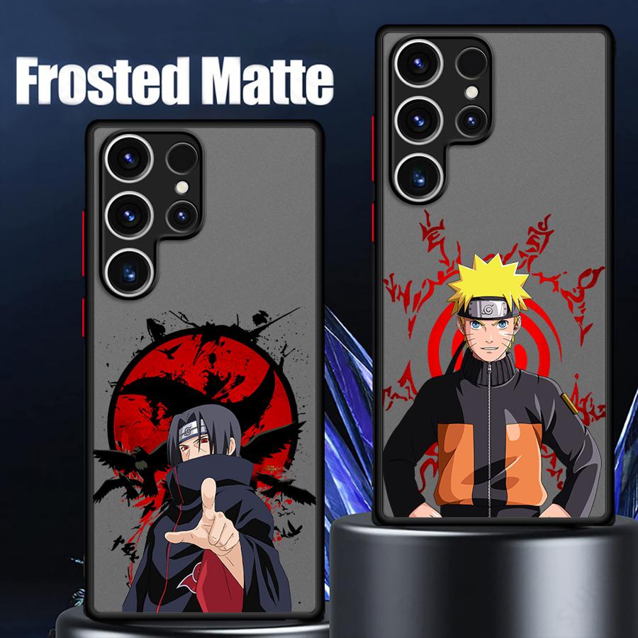 Narutos Uchiha Itachi Matte Phone Cover Case for Samsung Galaxy S10 S23 S21 S22 Plus S9 S24 FE S25 Ultra S20