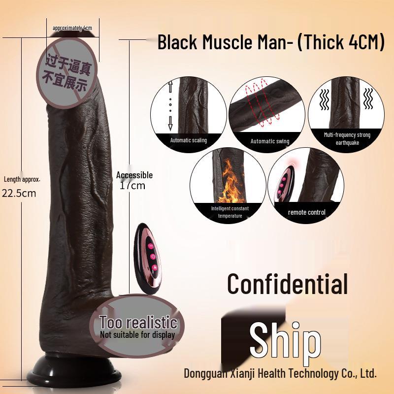 Realistic Telescopic Vibrating Dildo for Women - Adult Sex Toy