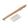 Embroidery Hook Handle with Needle (0.8mm, 1.0mm, 1.2mm) Interchangeable Embroidery Crochet Hook for Beading Project