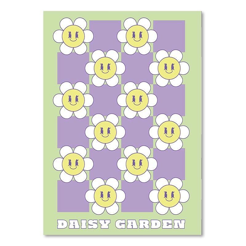 

Датский пастельный постер, эстетический красочный холст, картина, Радуга, фиолетовый, зеленый, сердце, бабочка, цветок, настенный художественный принт, декор для спальни 21x30cm No Framed