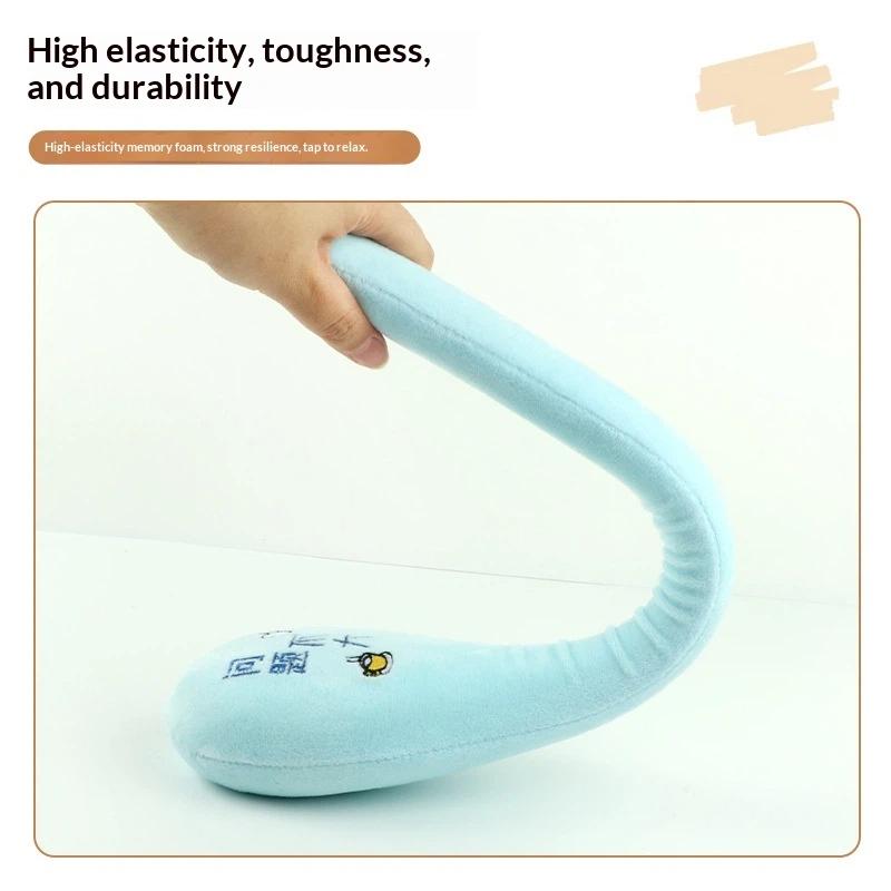 1Pcs Back Pain Relief Portable Body Vibration Hammer High Elasticity Plush Massage Pat Fu Character Slap Stick Massager